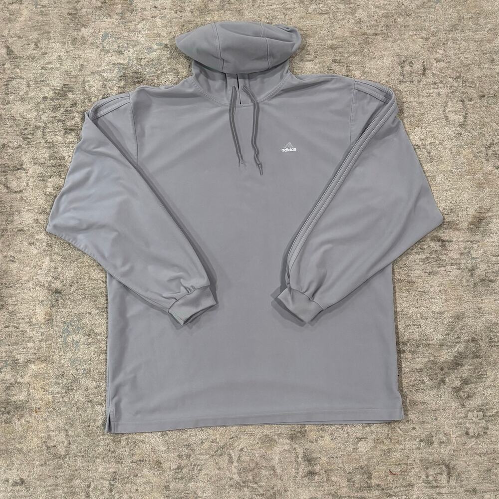 Vintage Gray Adidas Hoodie Size L
